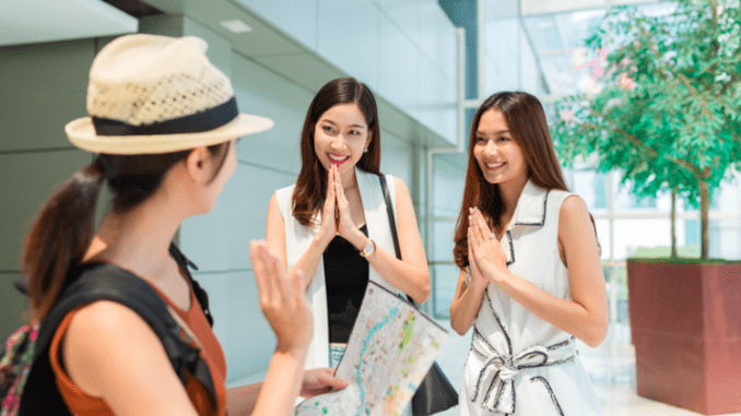 Thai and Tourist Greeting